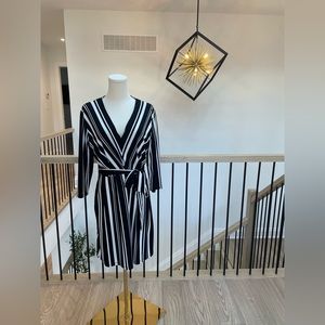 Black and White Stripped Dress